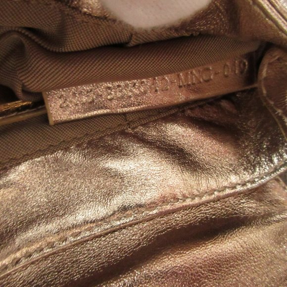 Fendi Zucca pattern 8BK042 Leather Gold Bag Shoulder Pouch 1311FENDI - Picture 7 of 9